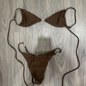 Brown Bikini Set